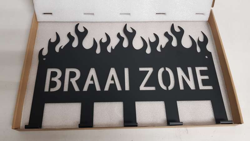 Lifespace "Braai Zone" Braai 5 Hook Utility Rack