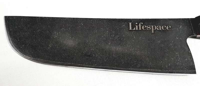 Lifespace 6.5" Japanese VG10 Cladded Steel Kurouchi Nakiri Knife w/ Resin Handle
