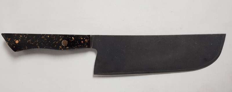 Lifespace 6.5" Japanese VG10 Cladded Steel Kurouchi Nakiri Knife w/ Resin Handle