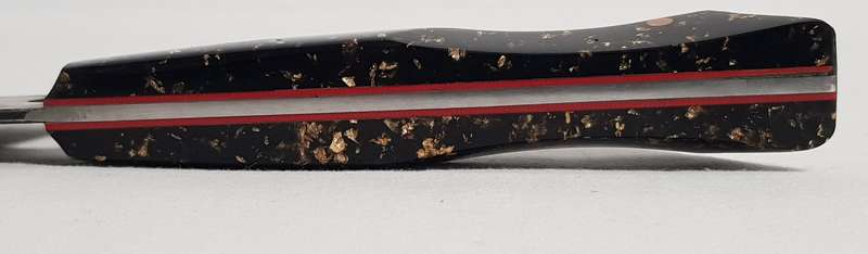 Lifespace 6.5" Japanese VG10 Cladded Steel Kurouchi Nakiri Knife w/ Resin Handle