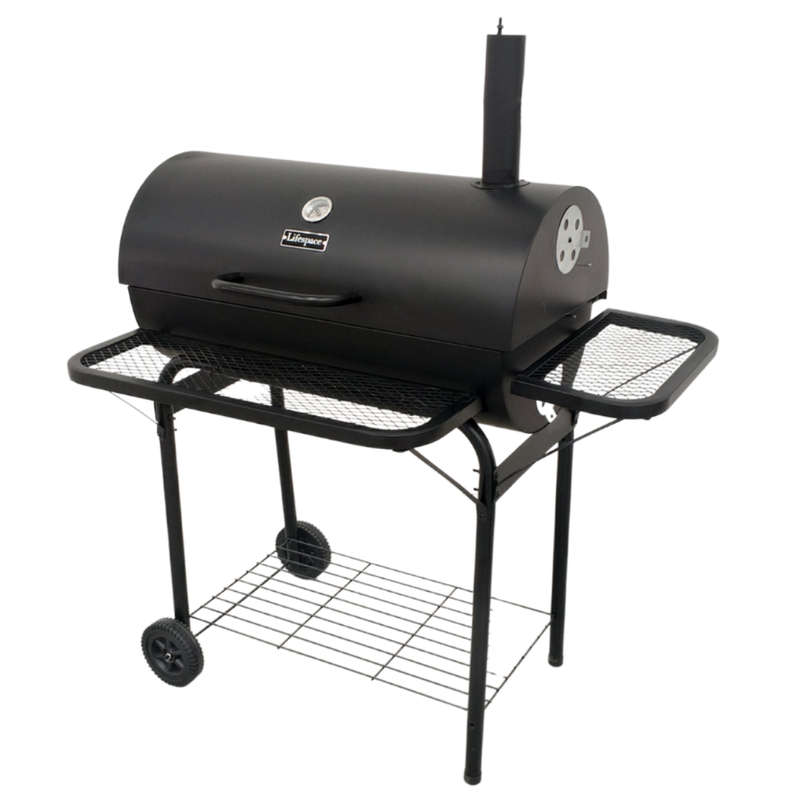 Lifespace Premium Barrel Smoker & Grill - Assembled