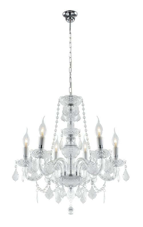 Arcylic Crystal Chandelier 6 Arm