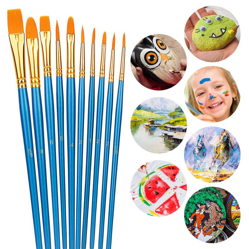 Artecho 10pc Artist Brush Set - Quality Student Range