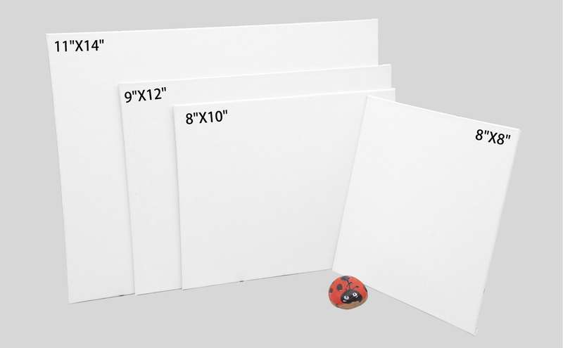 Artecho Canvas Panel 12 Set Value Pack White - 11" x 14"