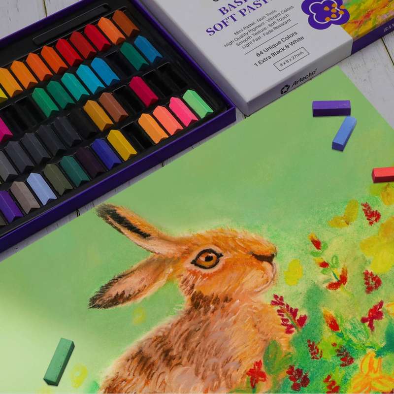Artecho Premium Soft Pastels Set - Professional 66 Colour