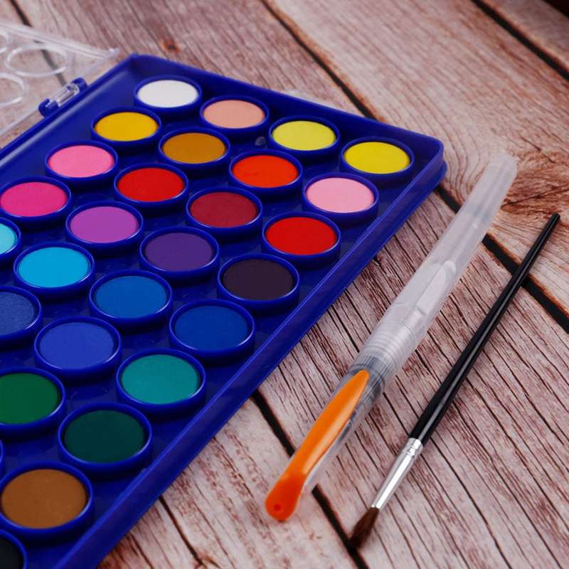 Artecho Watercolour Paint Set in a Plastic Case - Student 36 colour