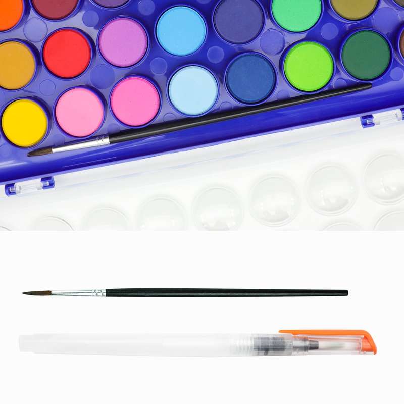 Artecho Watercolour Paint Set in a Plastic Case - Student 36 colour