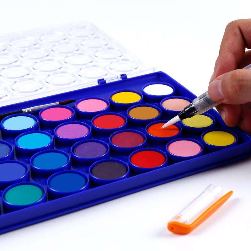 Artecho Watercolour Paint Set in a Plastic Case - Student 36 colour