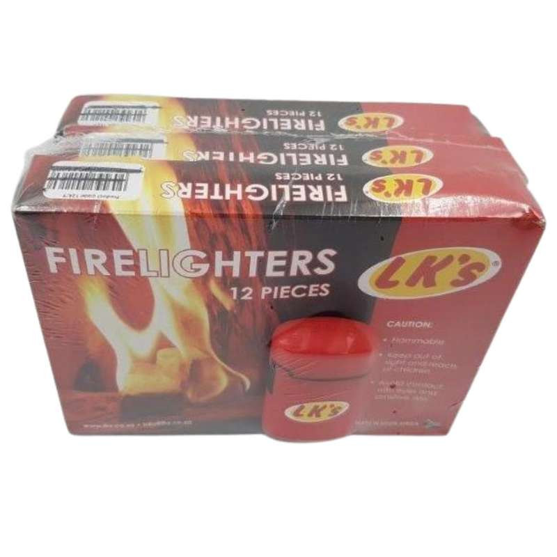 Combo Gift pack - Lks Jet Flame Lighter with 3 x 12 Block Firelighters