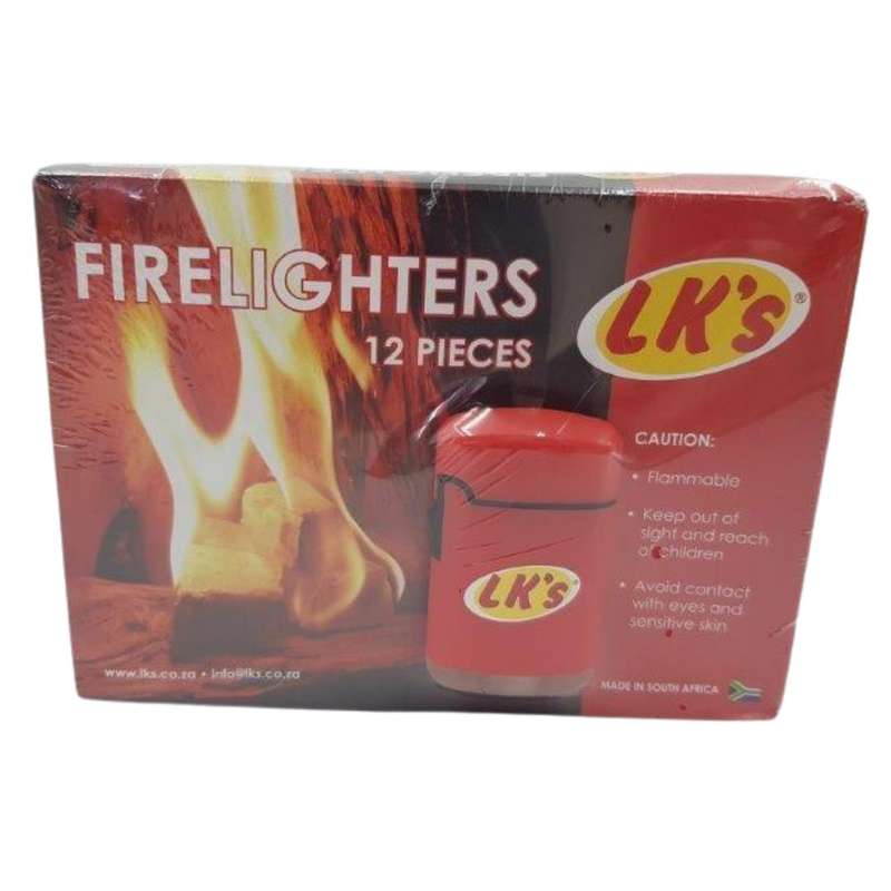 Combo Gift pack - Lks Jet Flame Lighter with 3 x 12 Block Firelighters
