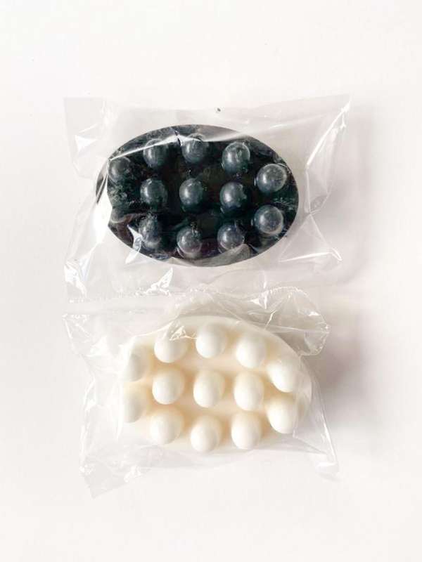 Earth & Edge Ebony & Ivory Rejuvenating Massage Soap Gift Pack - 2 Pack