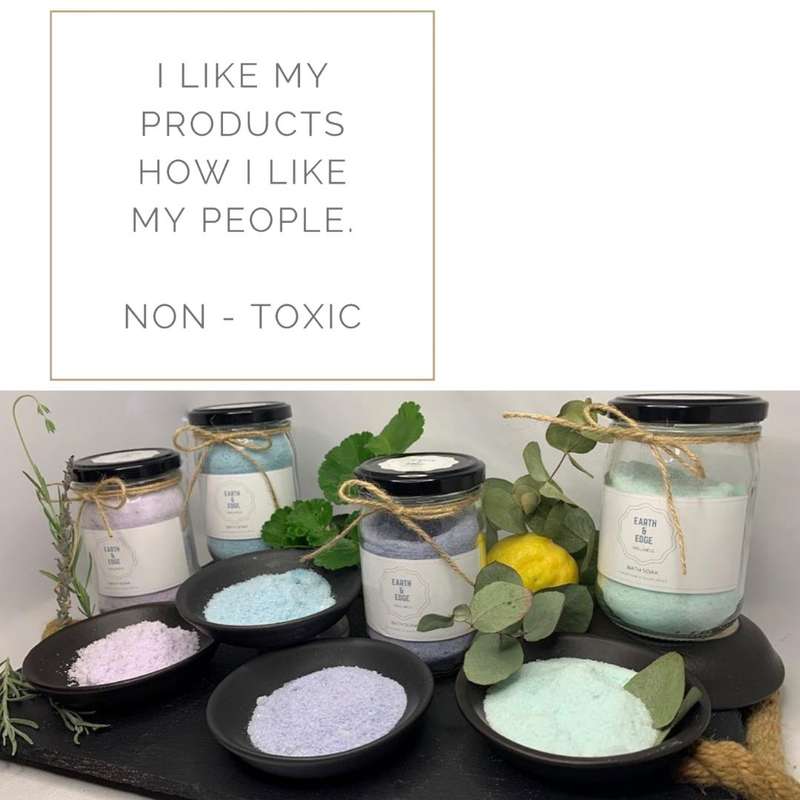 Earth & Edge Essential Oil Bath Soak Gift Pack - 4 Pack