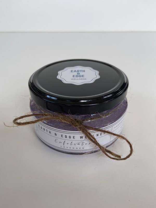 Earth & Edge Lavender Essential Oil Exfoliating Body Scrub