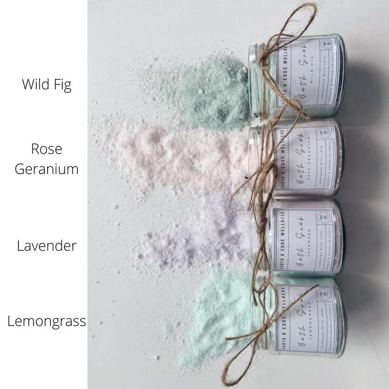 Earth & Edge Rose Geranium Essential Oil Bath Soak