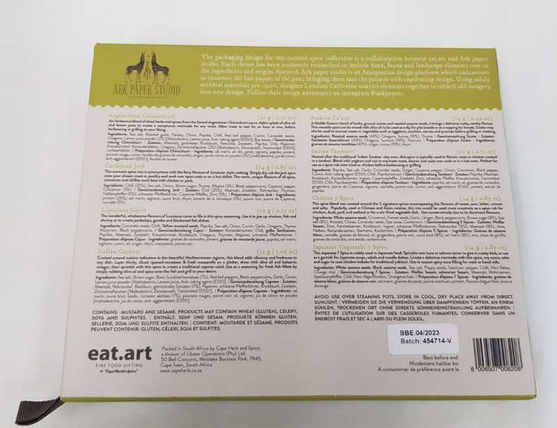Eat Art Spice Route - 8 tube - An iconic collection of exotic spices from around the globe