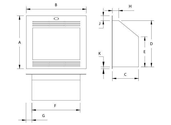 Home Fires  Built-in Vent Free Fireplace 940