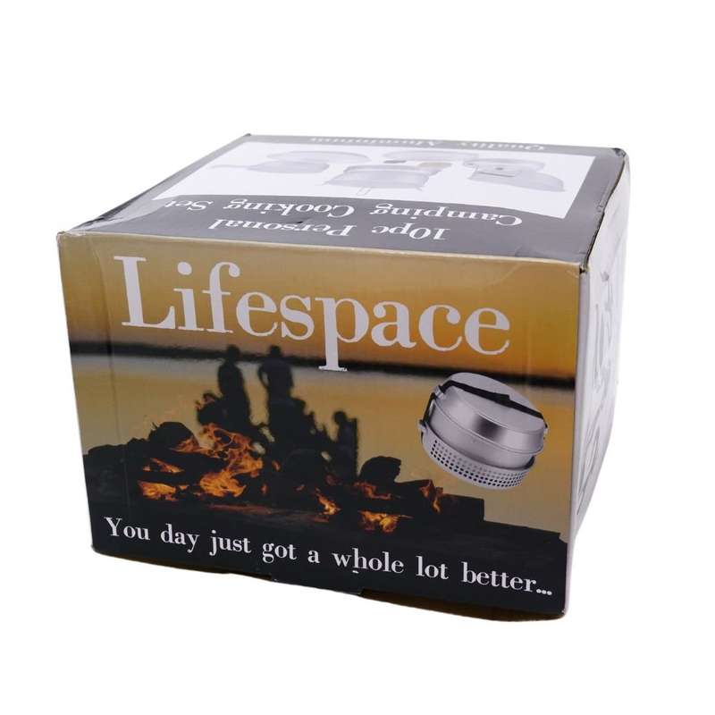 Lifespace 10-Piece Portable Camping Hiking Cook Set