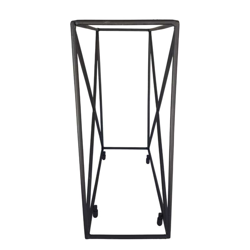 Lifespace 12 Bottle Matt Black Counter Top Wine Rack Bottle Holder