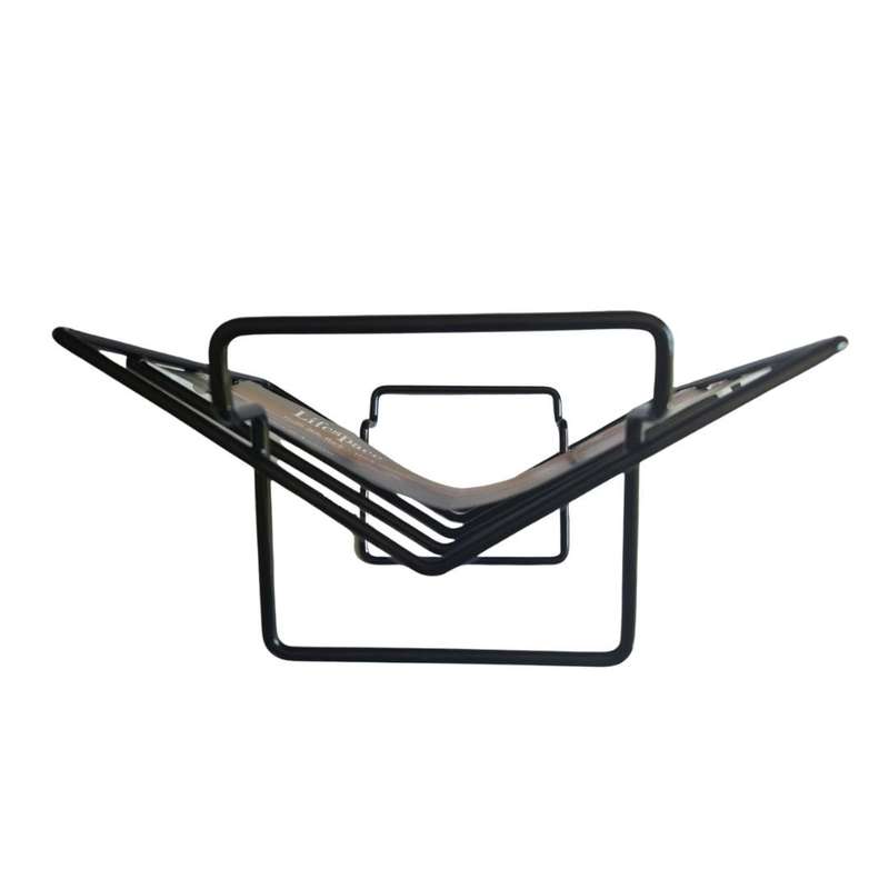 Lifespace 2 in 1 Rib Roast Rack - Black Porcelain Enamel