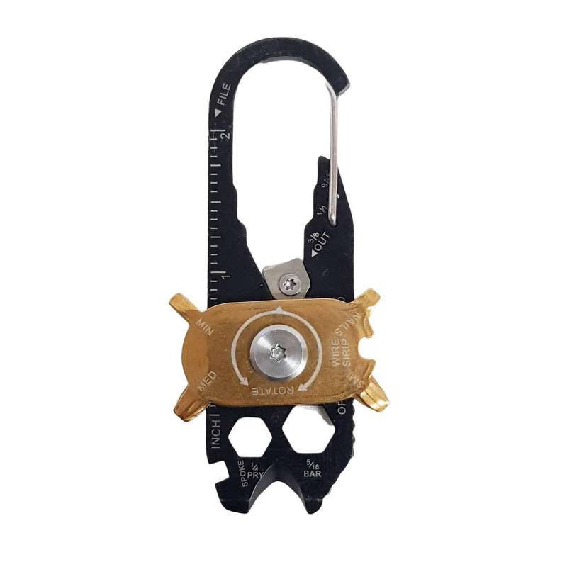 Lifespace 20-in-1 Multitool with Carabiner Clip & Keychain