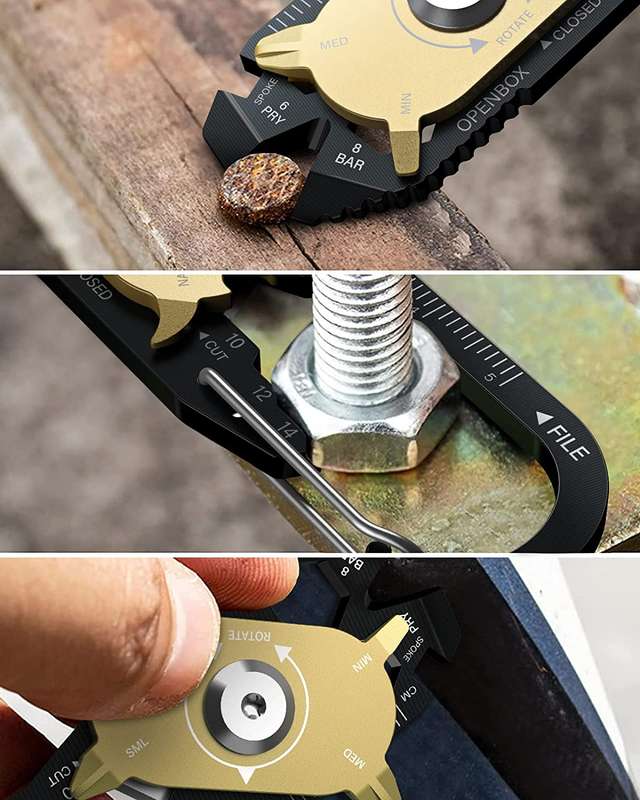 Lifespace 20-in-1 Multitool with Carabiner Clip & Keychain