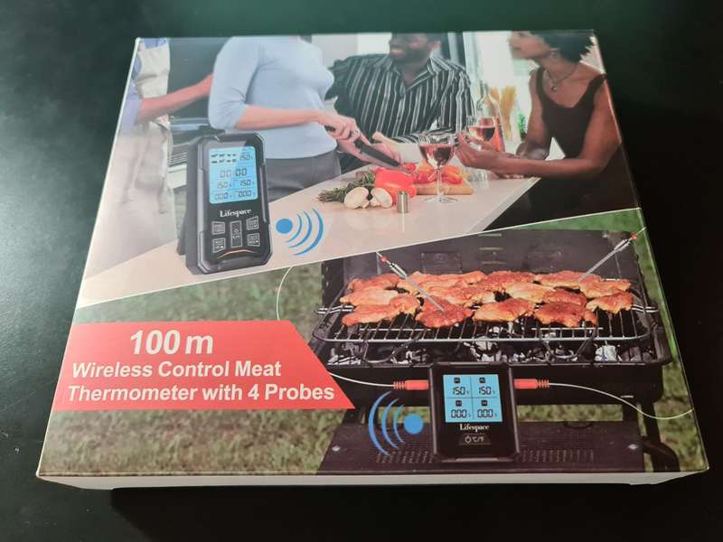 Lifespace 4 Probe 100m Wireless Cooking Meat Thermometer