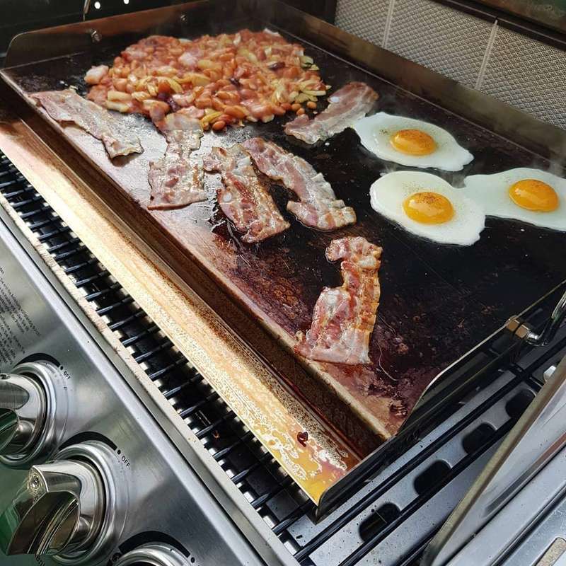 Lifespace 56cm Stainless Steel BBQ Flat Top Griddle