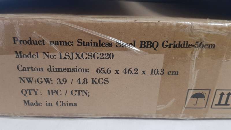 Lifespace 56cm Stainless Steel BBQ Flat Top Griddle