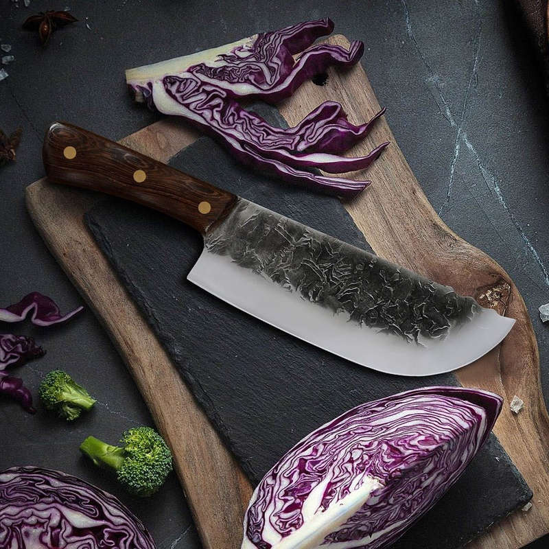 Lifespace 7,5" Hammer Forged Chef Cleaver
