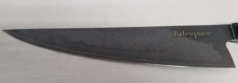 Lifespace 8" Japanese VG10 Cladded Steel Kurouchi Chef Knife with Resin Handle