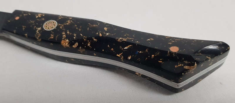 Lifespace 8" Japanese VG10 Cladded Steel Kurouchi Chef Knife with Resin Handle