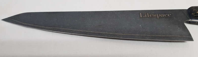 Lifespace 8" Japanese VG10 Cladded Steel Kurouchi Kiristuke Knife with Resin Handle