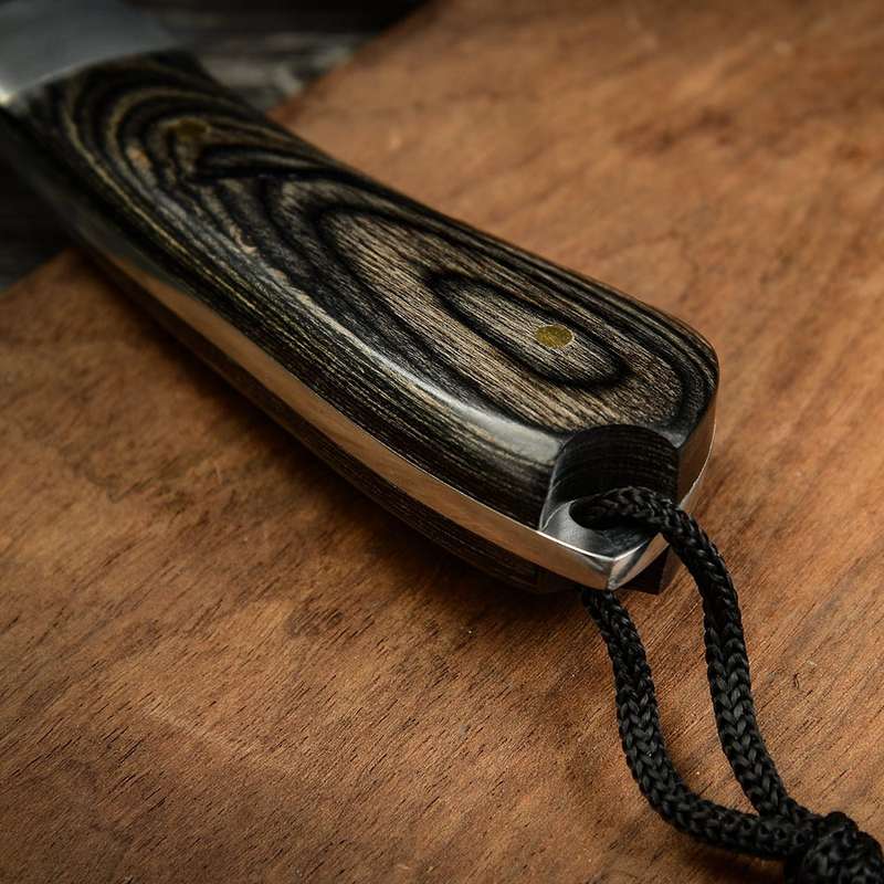 Lifespace 8" Multifunctional Braai Cleaver Axe with Sheath & Rope Lanyard