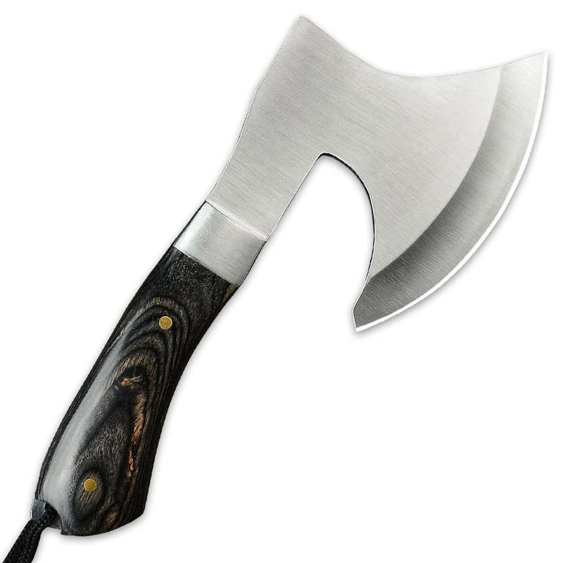 Lifespace 8" Multifunctional Braai Cleaver Axe with Sheath & Rope Lanyard