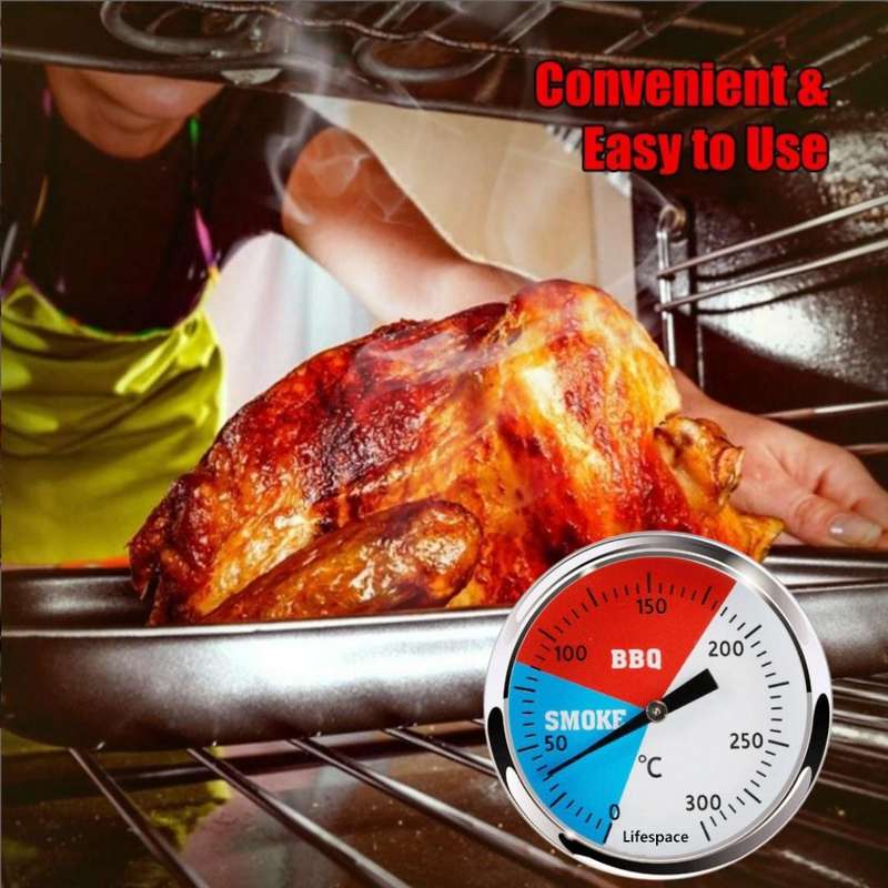 Lifespace BBQ Pizza Braai Replacement Thermometer with Calibration - 3 pack