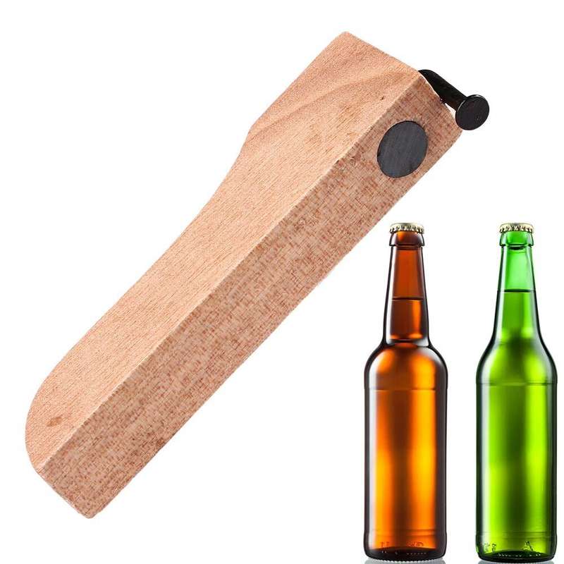 Lifespace Beech Bent Nail Bottle Opener