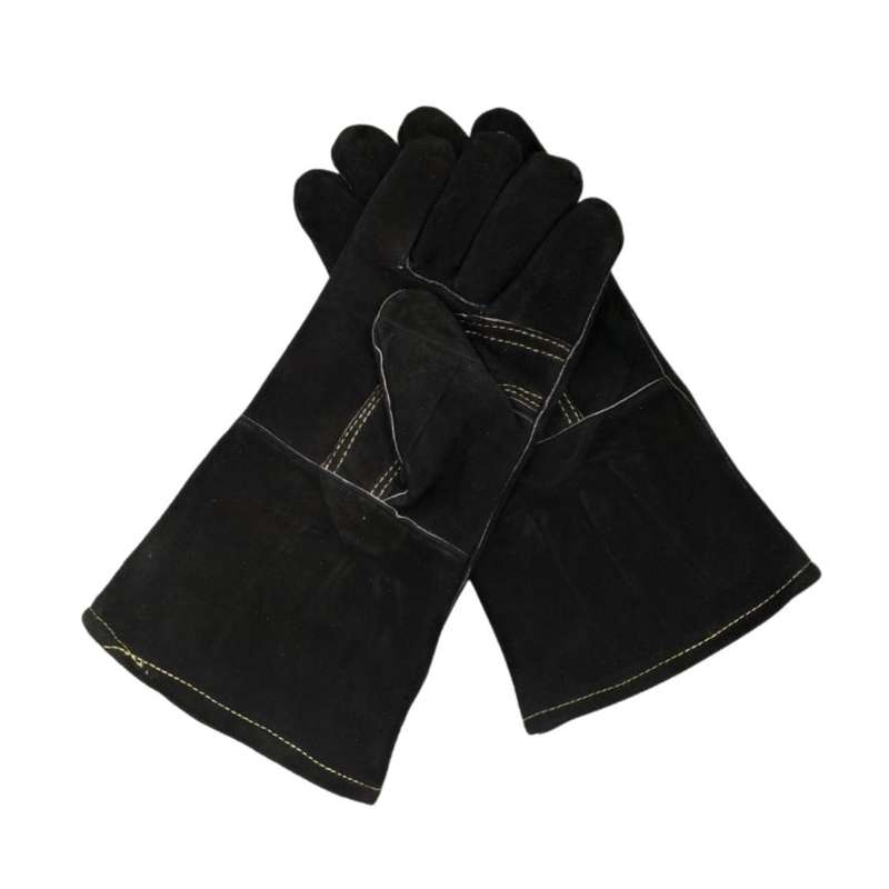 Lifespace Black Leather Braai Gloves - lined for extra comfort. EXCELLENT QUALITY!