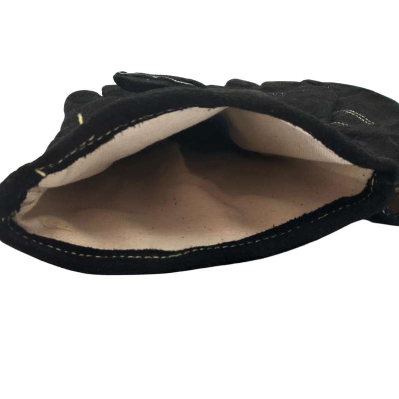 Lifespace Black Leather Braai Gloves - lined for extra comfort. EXCELLENT QUALITY!