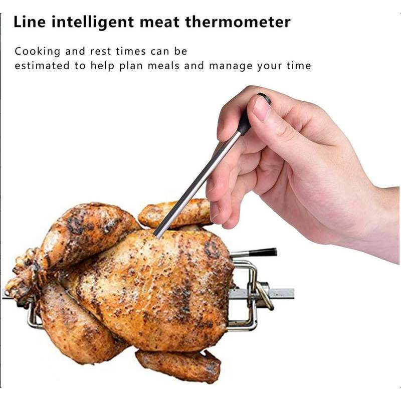 Lifespace Bluetooth Thermometer on Wood Charging Base - Single Probe