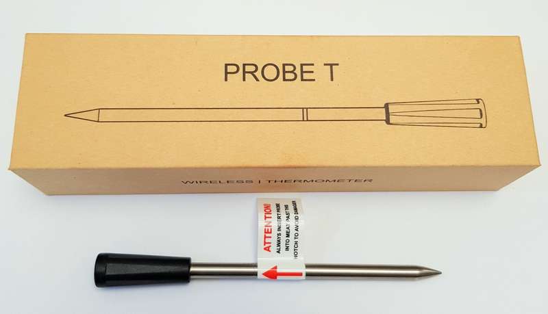 Lifespace Bluetooth Thermometer on Wood Charging Base - Single Probe