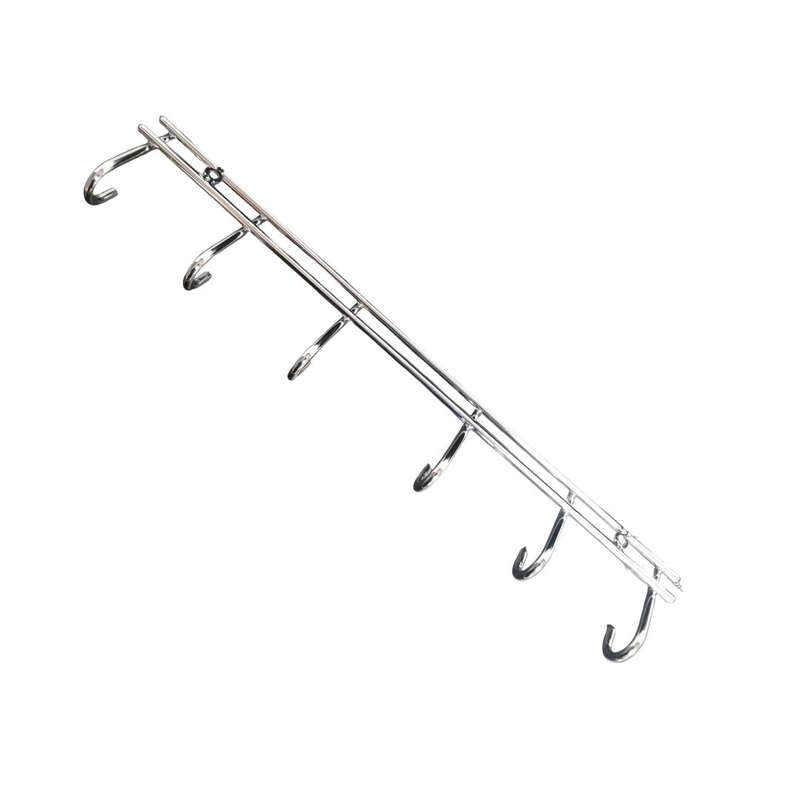Lifespace Braai Utility Rack - 6 Hooks - Chrome Plated Mild Steel - 3 pack