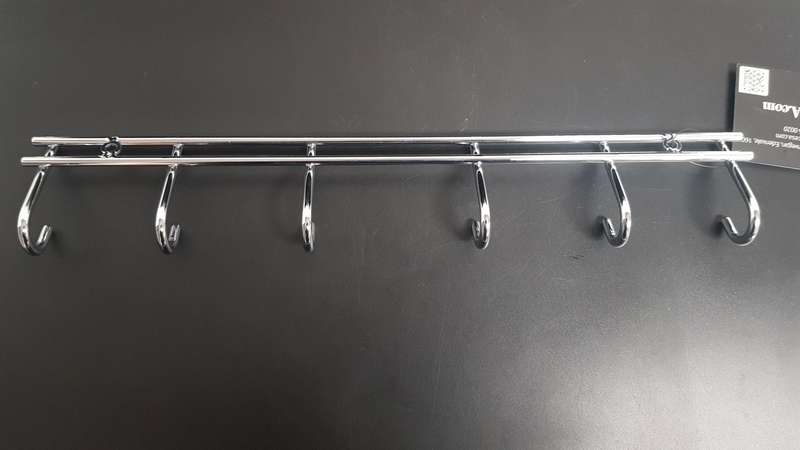 Lifespace Braai Utility Rack - 6 Hooks - Chrome Plated Mild Steel