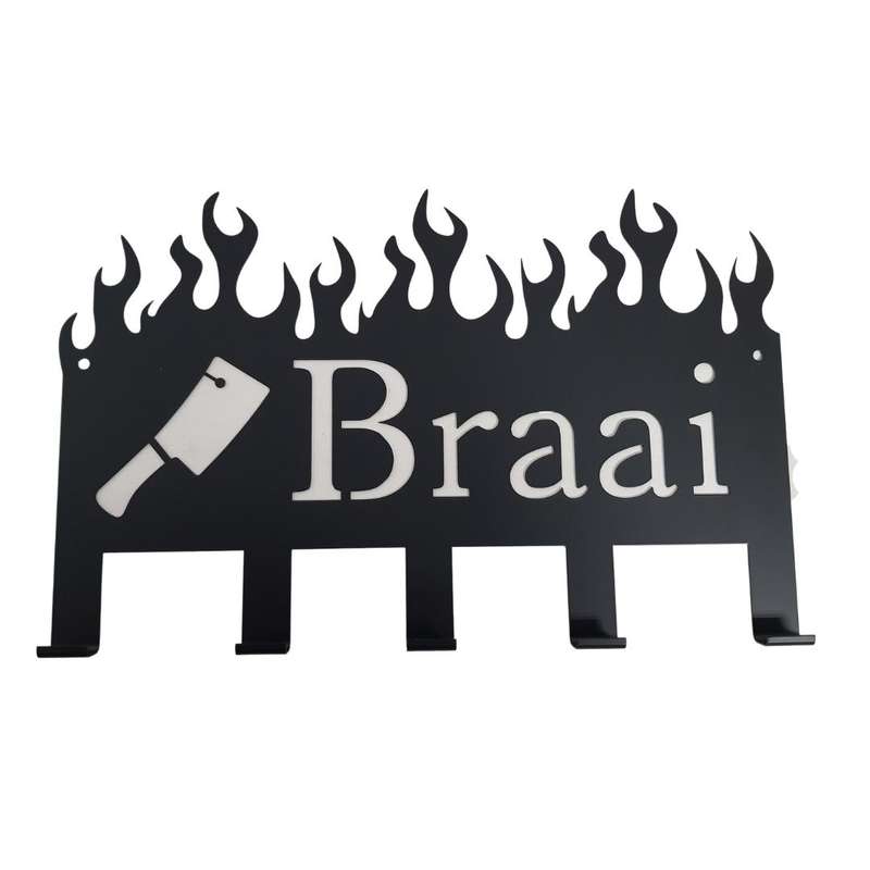 Lifespace "Braai (with cleaver)" Braai 5 Hook Utility Rack