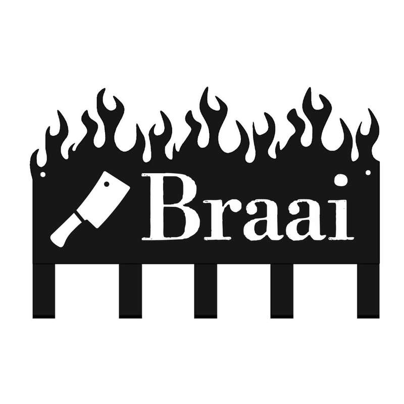 Lifespace "Braai (with cleaver)" Braai 5 Hook Utility Rack