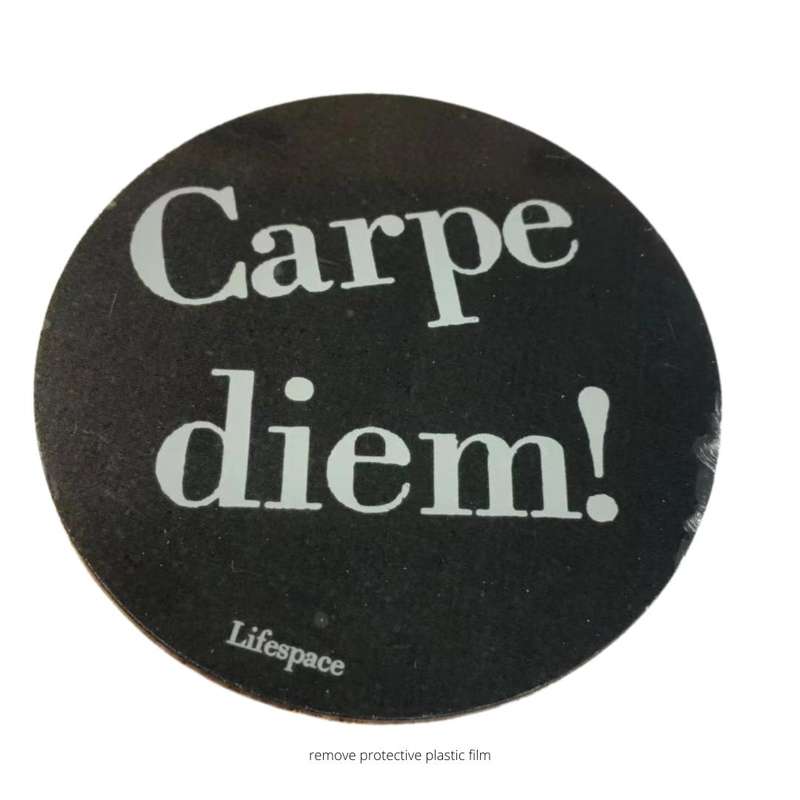 Lifespace "Carpe Diem" Drinks Coasters - Set of 6