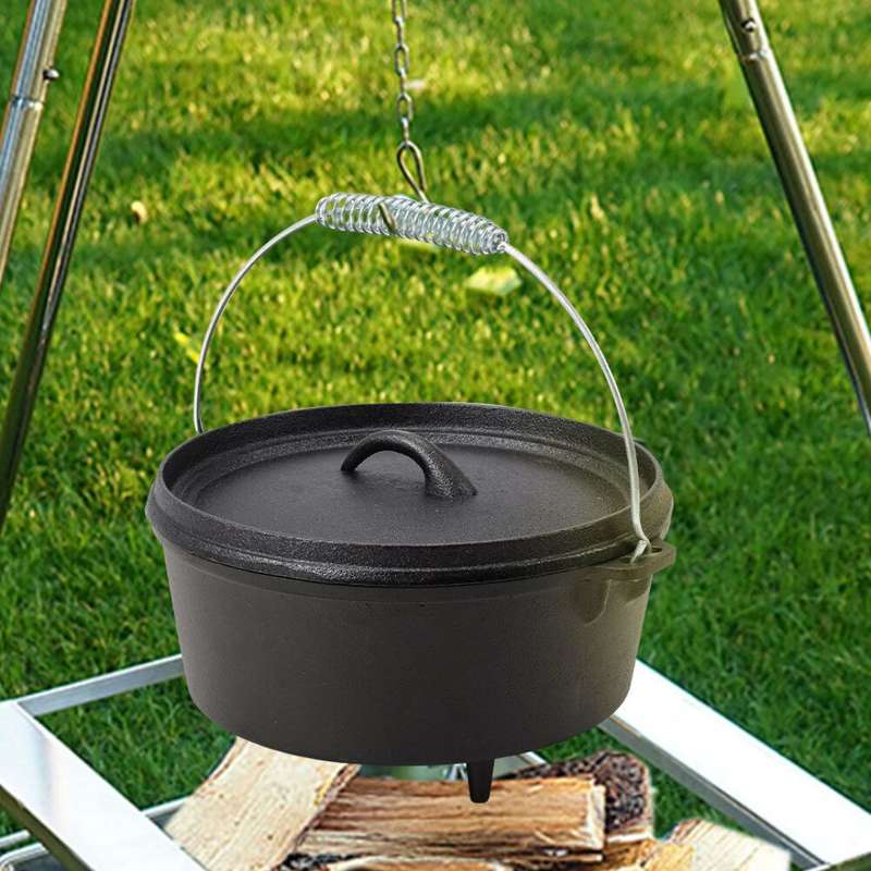 Lifespace Cast Iron Dutch Oven Bread Pot 24,5cm