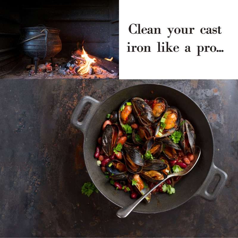 Lifespace Cast Iron Potjie Clean & Care Kit