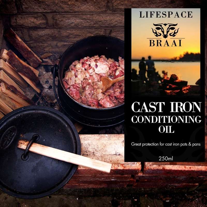 Lifespace Cast Iron Potjie Clean & Care Kit