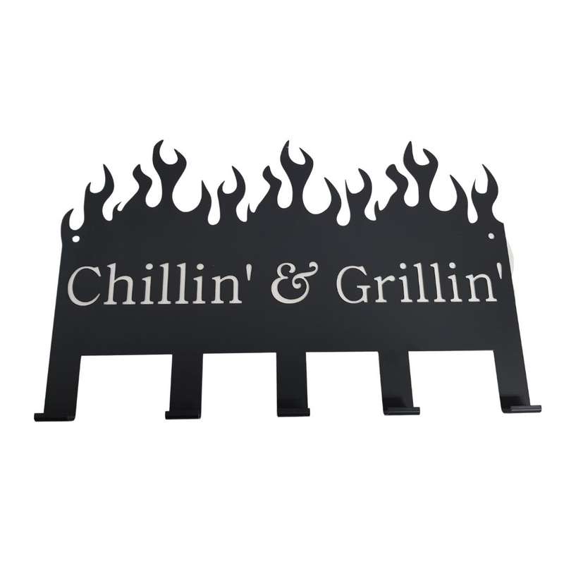 Lifespace "Chillin' & Grillin'" Braai 5 Hook Utility Rack