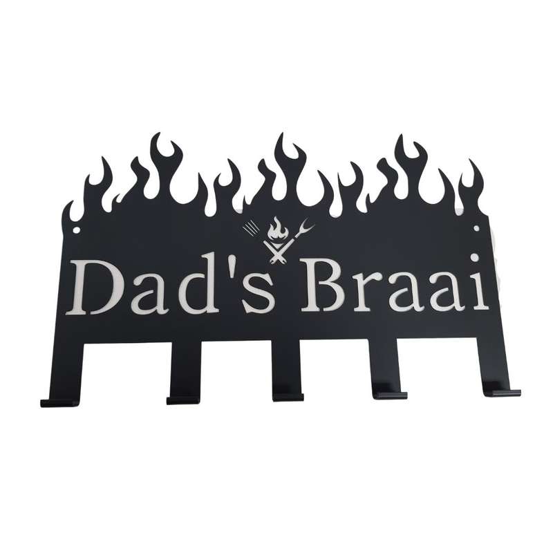 Lifespace "Dad's Braai" Braai 5 Hook Utility Rack